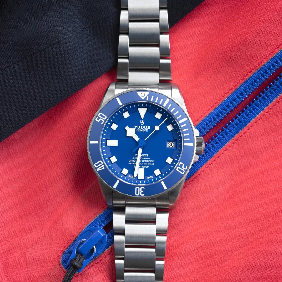 Watches TUDOR | Tudor Pelagos 42Mm Titanium And Steel Case, Titanium Bracelet (M25600T