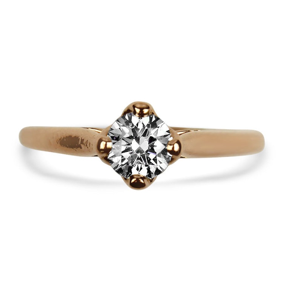 Estate PAGE Estate | Estate 14K Rose Gold .46Ct Solitaire Engagement Ring