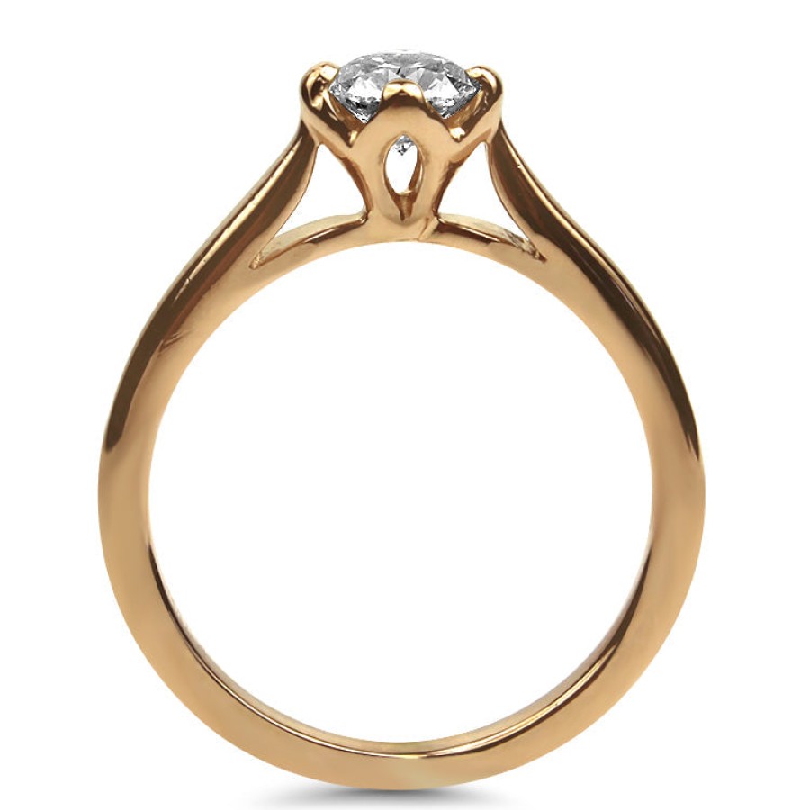 Estate PAGE Estate | Estate 14K Rose Gold .46Ct Solitaire Engagement Ring