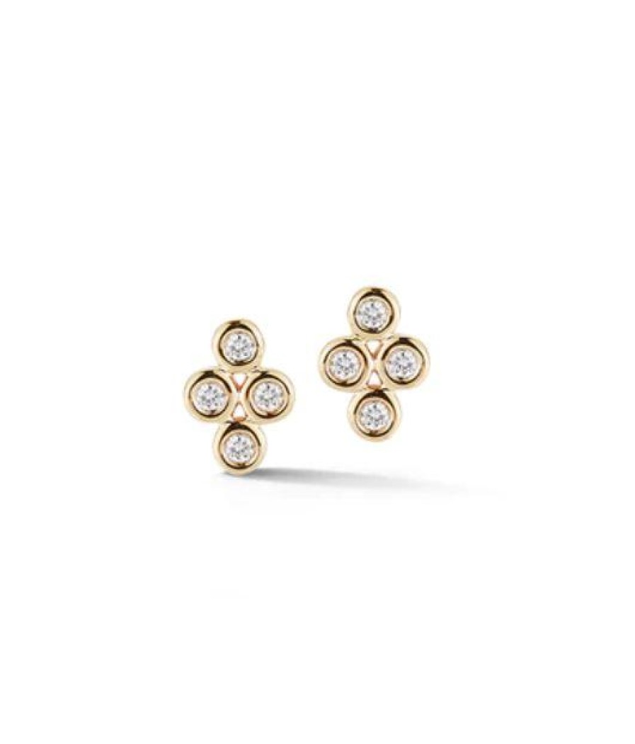 Jewelry Dana Rebecca Designs Diamond Earrings | Dana Rebecca Designs Lulu Jack Four Bezel Diamond Studs