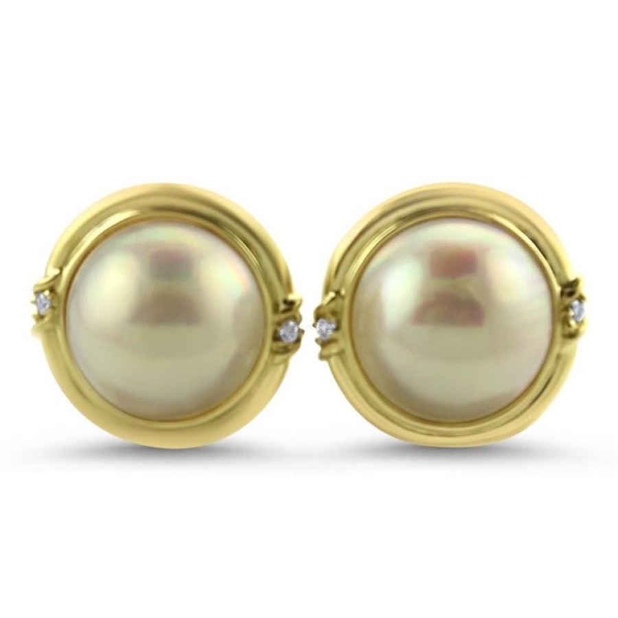 Estate PAGE Estate | Estate Mabe Pearl Stud Earrings