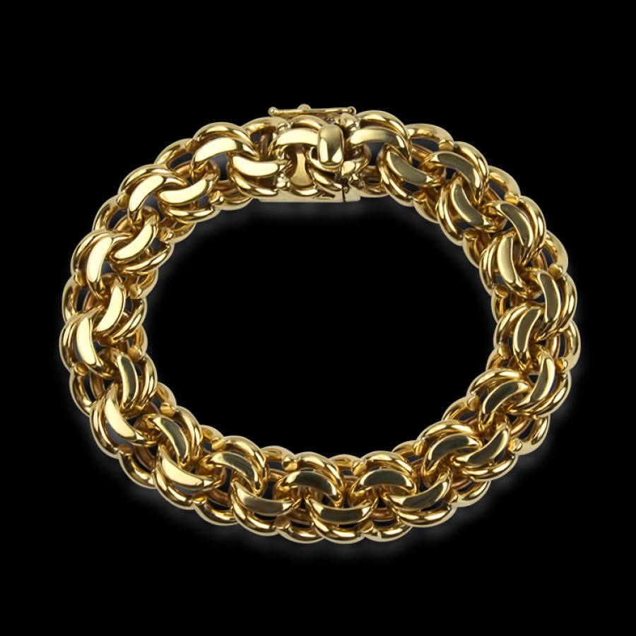 Estate PAGE Estate | Estate 14K Yellow Gold Double Link Bracelet