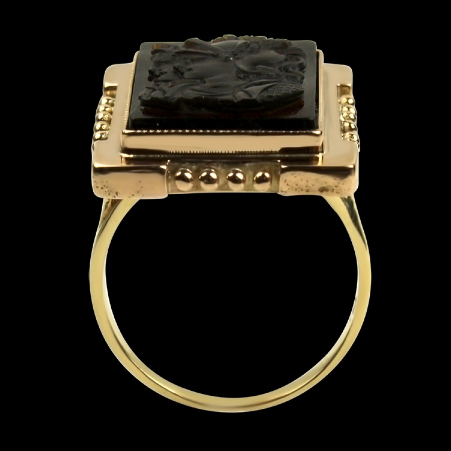 Estate PAGE Estate | Estate 14K Yellow Gold Carnelian Intaglio Ring