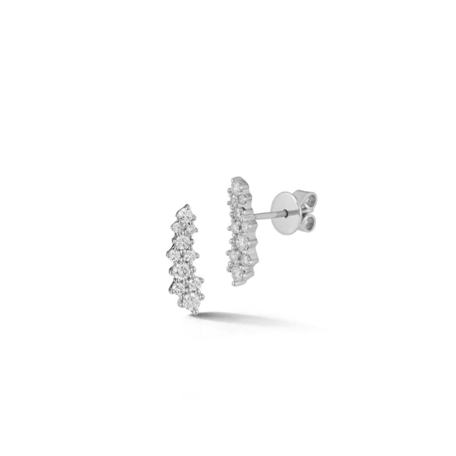 Jewelry Dana Rebecca Designs Diamond Earrings | Dana Rebecca Designs Vivian Lily Array Climber Earrings - White Gold