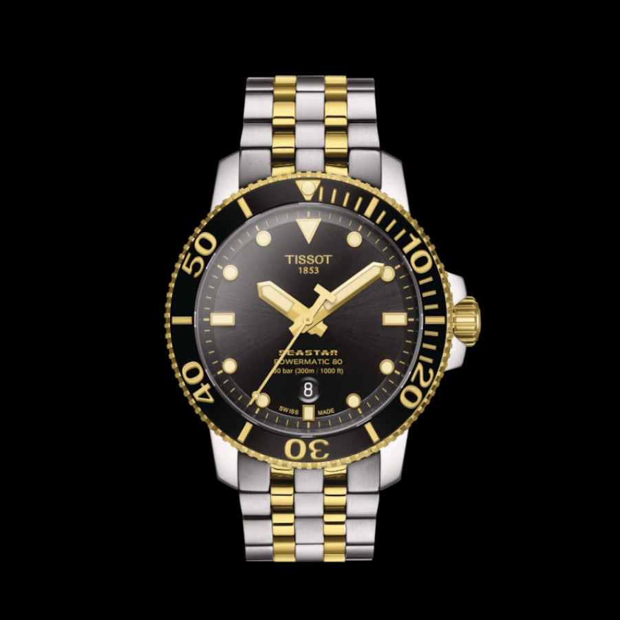 Watches Tissot | Tissot Seastar 1000 Powermatic 80 Black Dial 43Mm