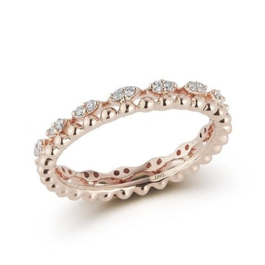 Jewelry Dana Rebecca Designs Diamond Rings | Dana Rebecca Designs Poppy Rae Pebble And Marquise Eternity Ring- Rose