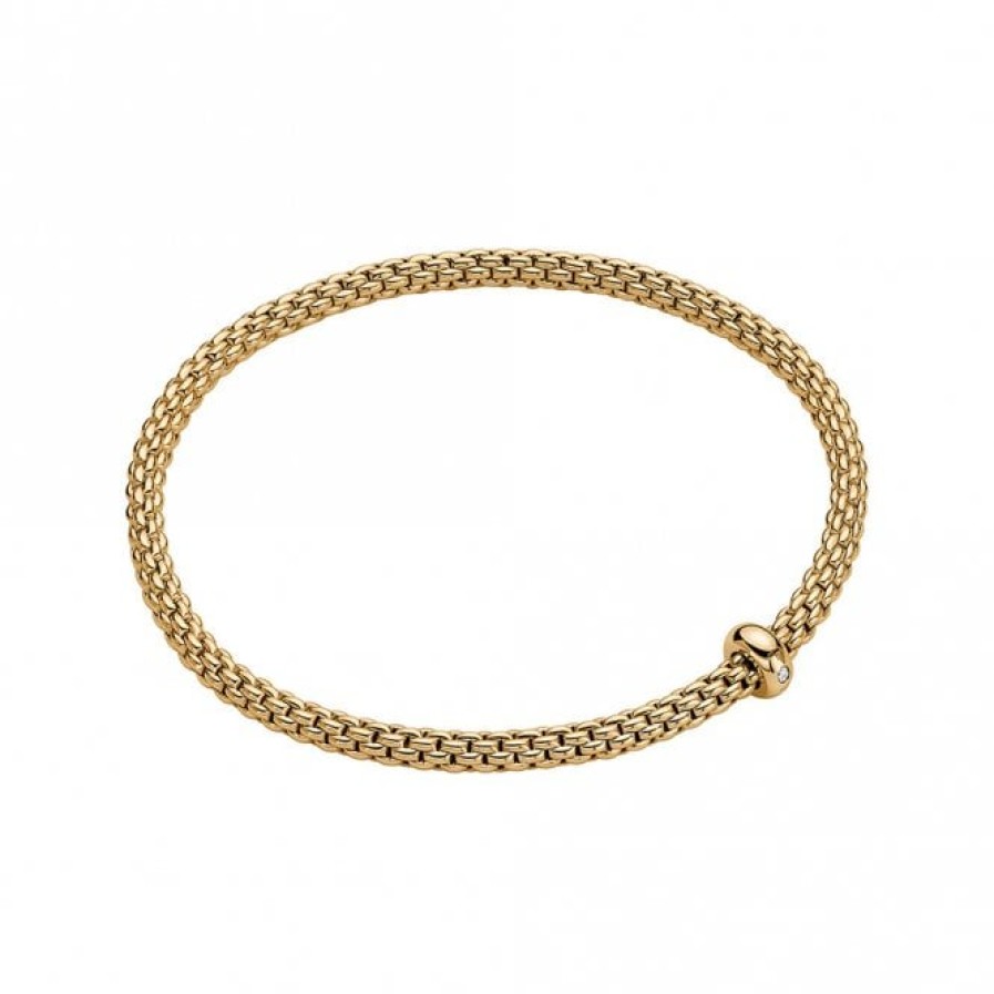 Jewelry Fope Bangle Bracelets | Fope Prima Flex'It 18K Yellow Gold Bracelet