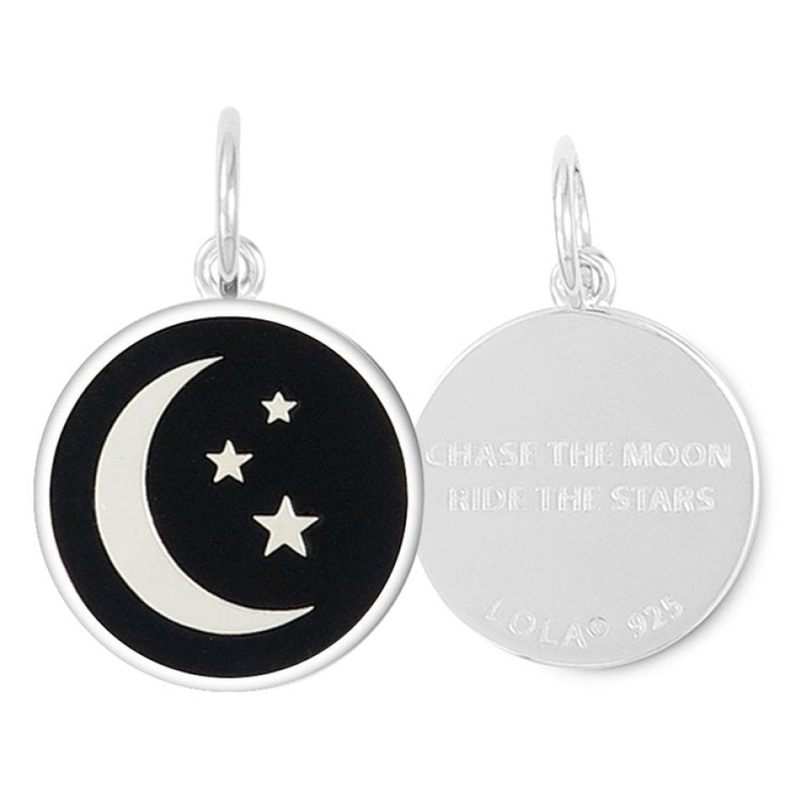 Jewelry LOLA Pendants | Lola Moon And Stars Pendant - Black