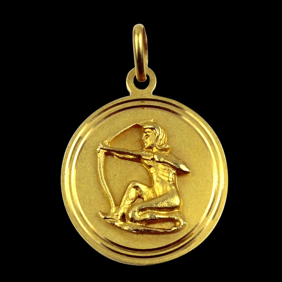 Estate PAGE Estate | Estate 18K Yellow Gold Sagittarius Pendant/Charm