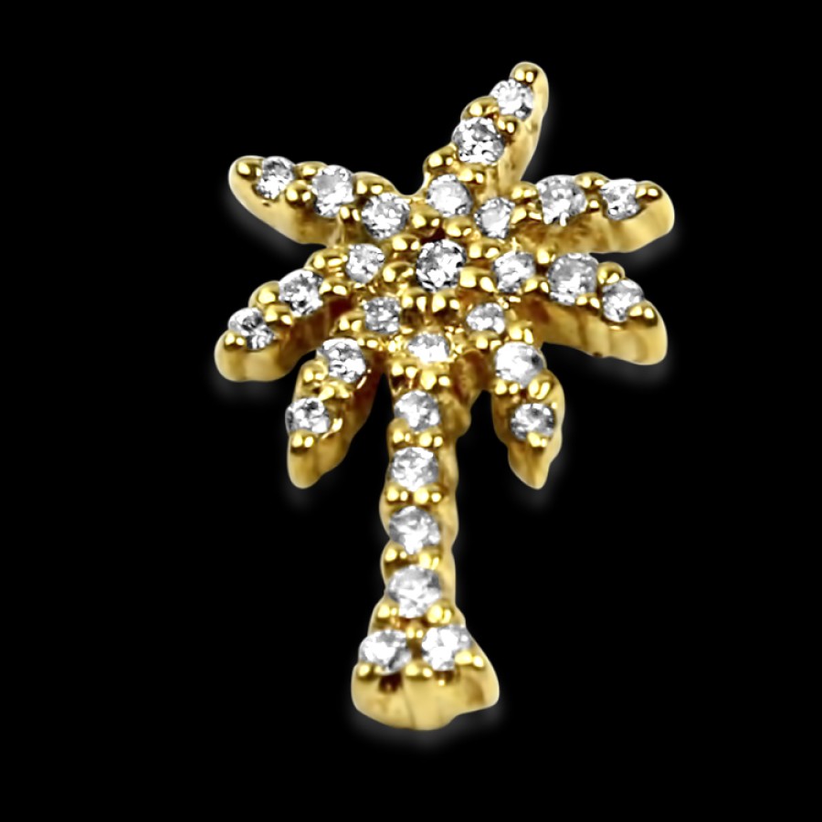 Estate Roberto Coin | Estate Roberto Coin Tiny Treasures 18K Yellow Gold Solitaire Diamond P