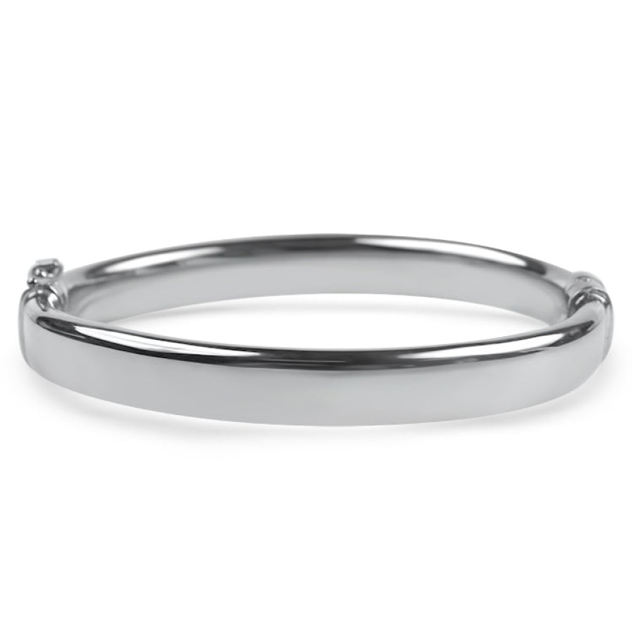 Jewelry Springer's Collection Bangle Bracelets | Sterling Silver Hinged Bangle Bracelet