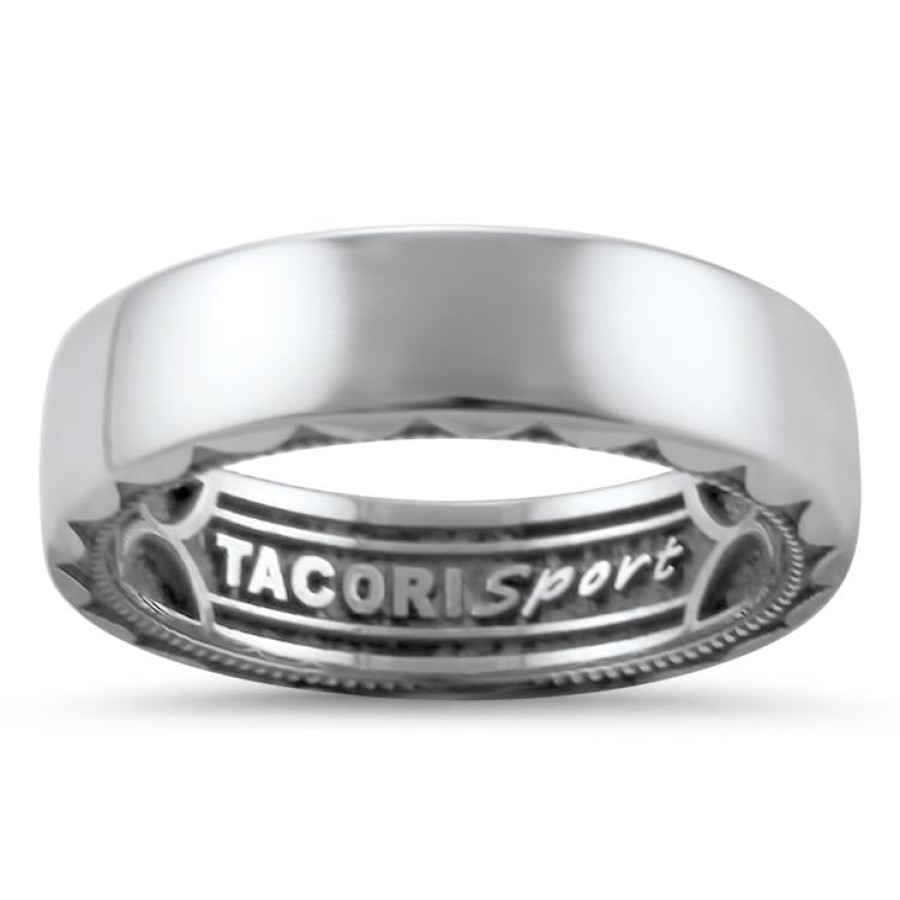 Estate Tacori Engagement | Tacori Estate 5Mm Mixed Finish Wedding Band