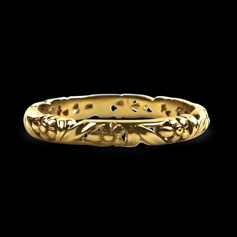 Estate PAGE Estate | Estate 14K Yellow Gold Floral Band