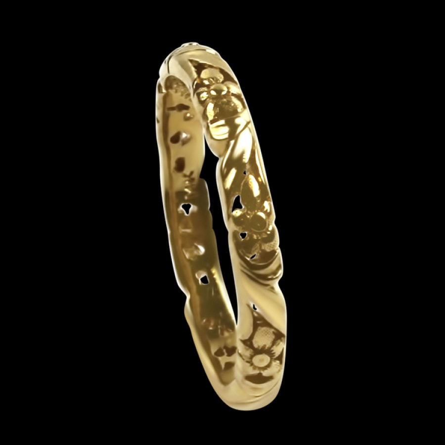 Estate PAGE Estate | Estate 14K Yellow Gold Floral Band