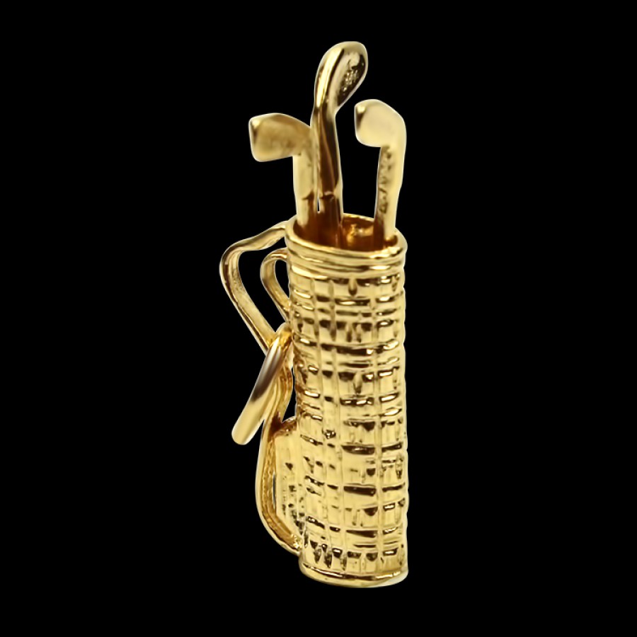 Estate PAGE Estate | Estate 14K Yellow Gold Golf Bag Charm