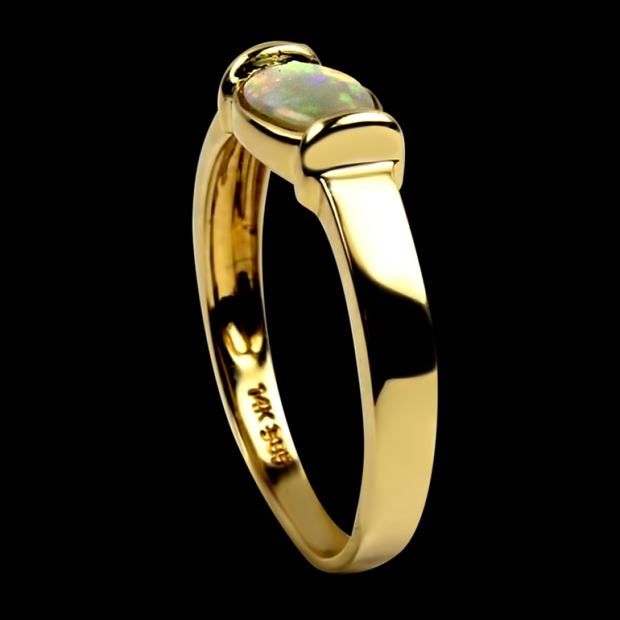 Estate PAGE Estate | Estate 14K Yellow Gold Jelly Opal Ring