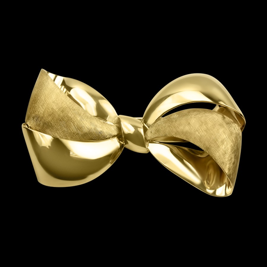 Estate Estate Tiffany & Co. | Tiffany & Co. Estate 14K Yellow Gold Bow Brooch