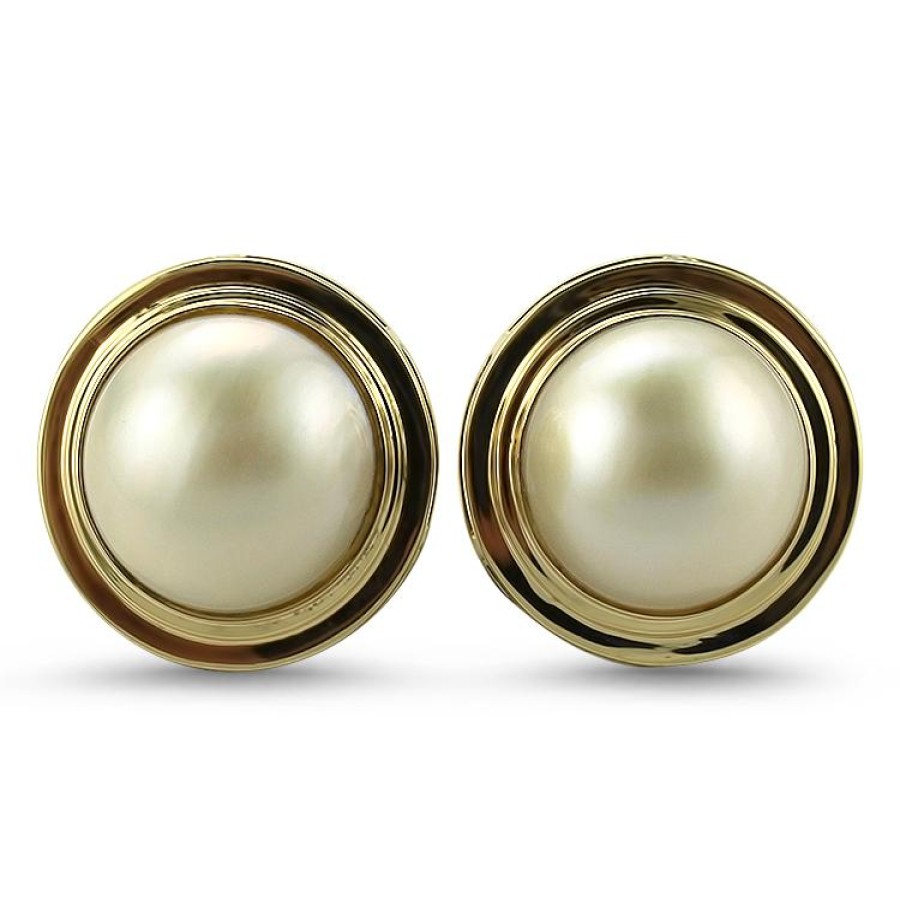 Estate PAGE Estate | Estate Mabe Pearl Stud Earrings