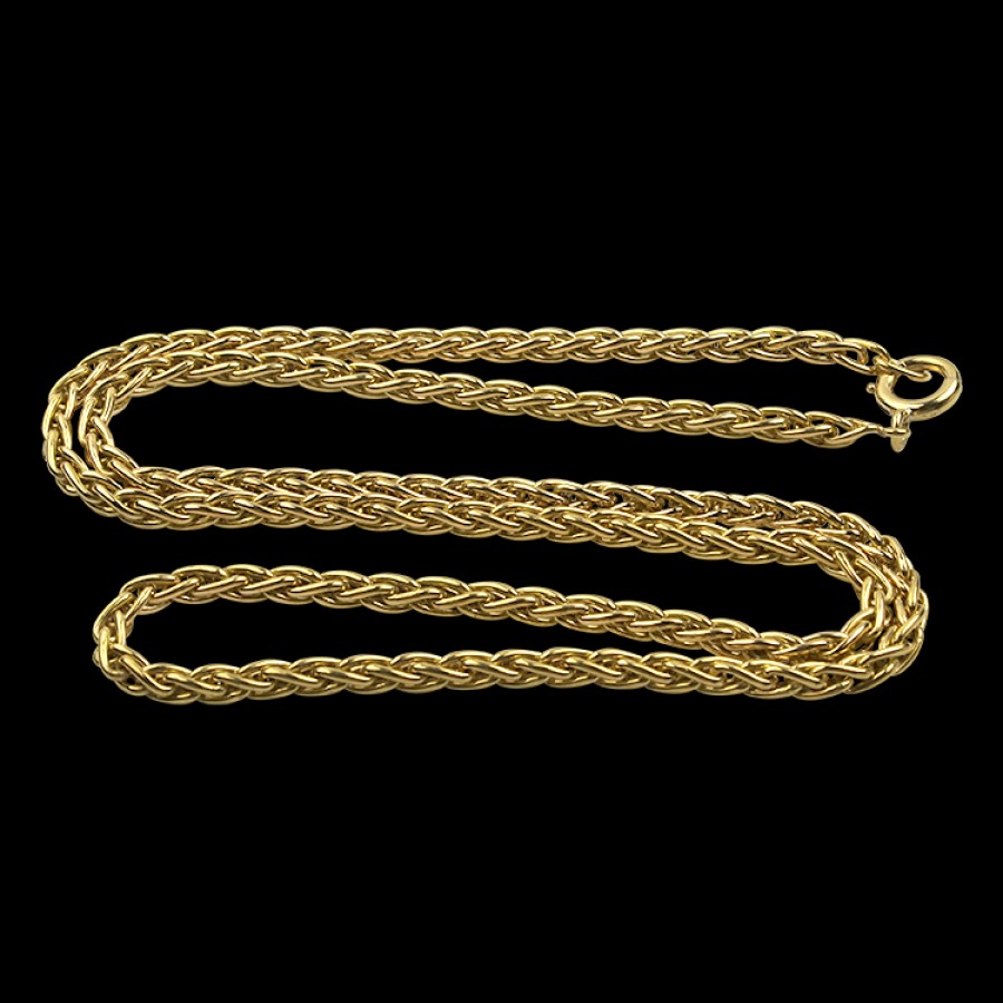 Estate PAGE Estate | Estate 18K Yellow Gold Spiga Link Chain 22"