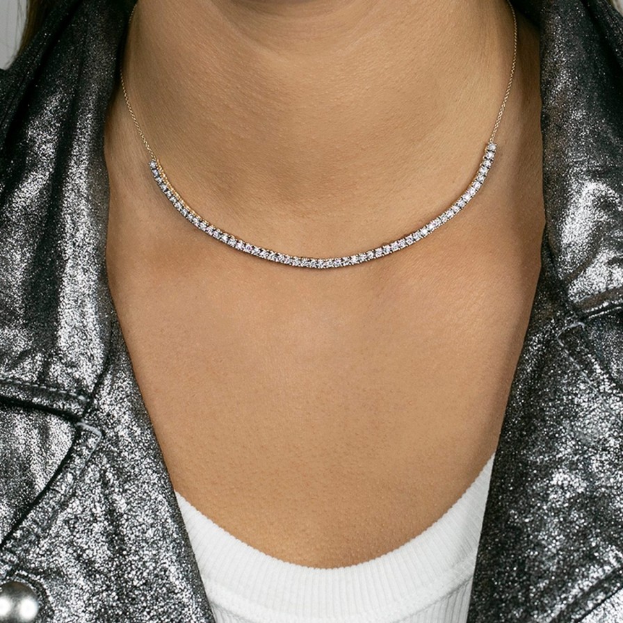 Jewelry Dana Rebecca Designs Diamond Necklaces & Pendants | Dana Rebecca Designs Ava Bea Tennis Necklace - White Gold