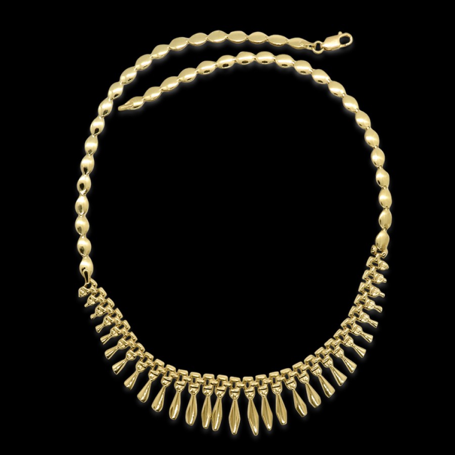 Estate PAGE Estate | Estate 14K Yellow Gold Fringe Necklace