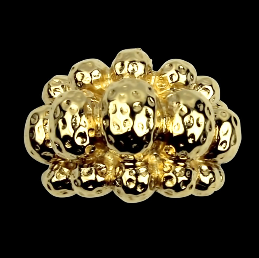 Estate PAGE Estate | Estate 14K Yellow Gold Textured Dome Ring