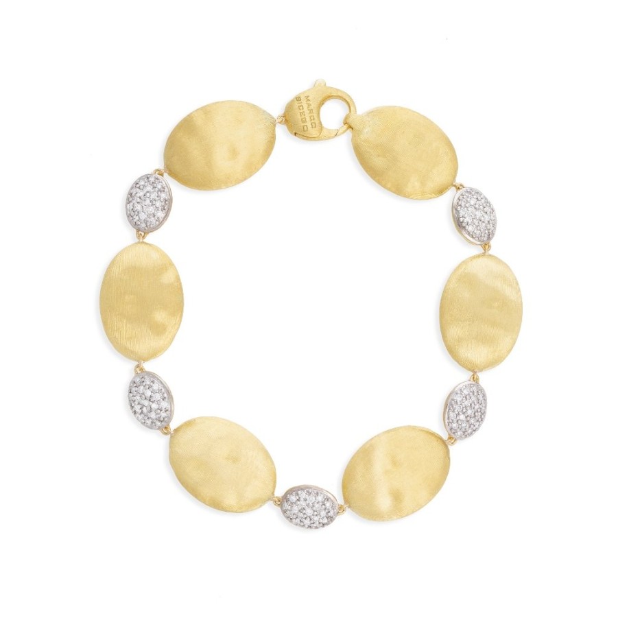 Jewelry Marco Bicego Bangle Bracelets | Marco Bicego Siviglia Grande Gold And Diamond Bracelet