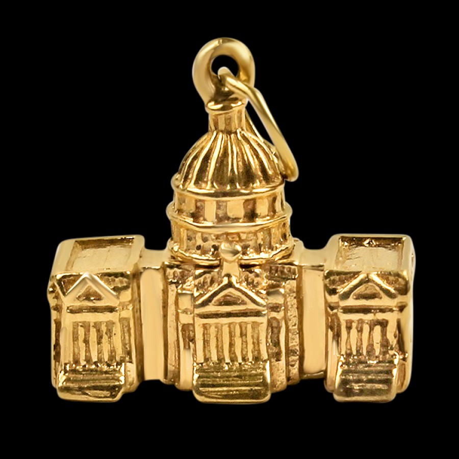 Estate PAGE Estate | Estate 14K Yellow Gold Capital Building Pendant/Charm