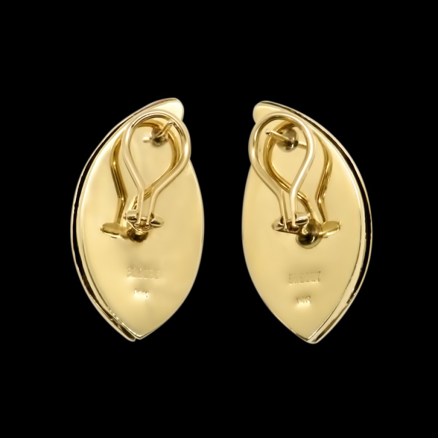 Estate PAGE Estate | Estate 14K Yellow Gold Cloisonne Earrings