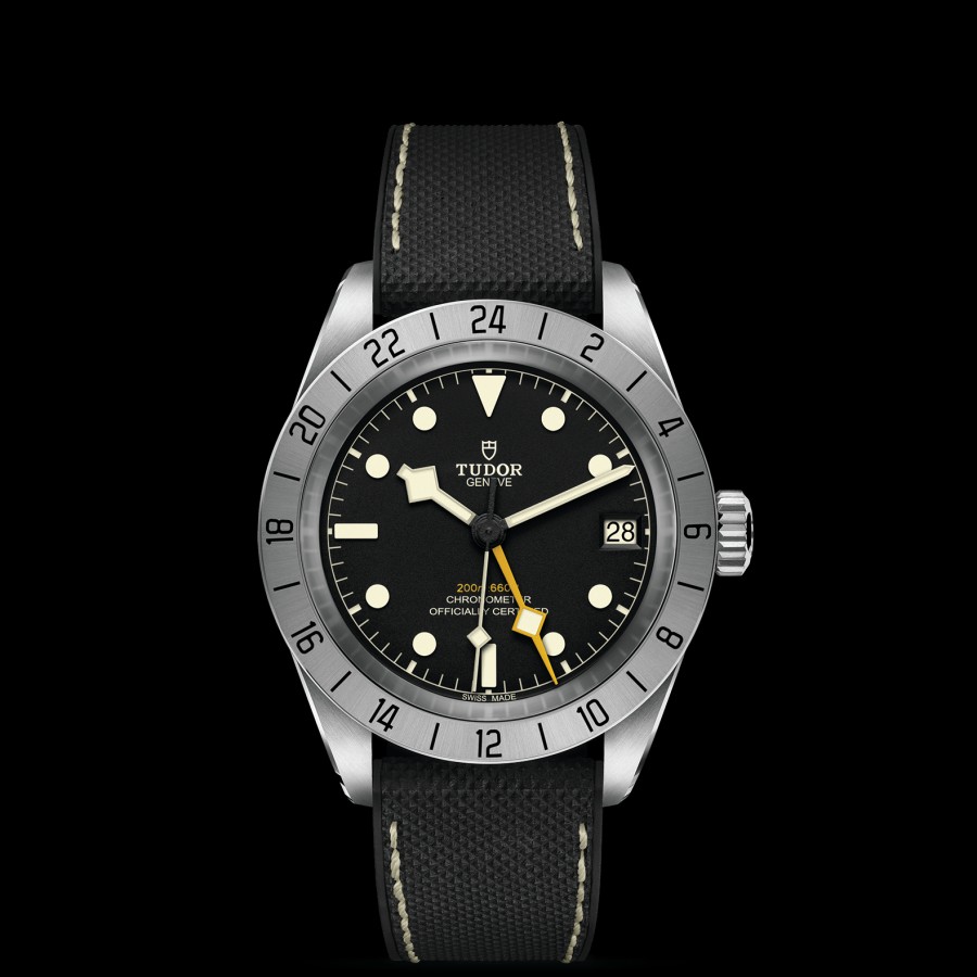 Watches TUDOR | Tudor Black Bay Pro 39Mm Steel Case, Hybrid Rubber And Leather Bracele