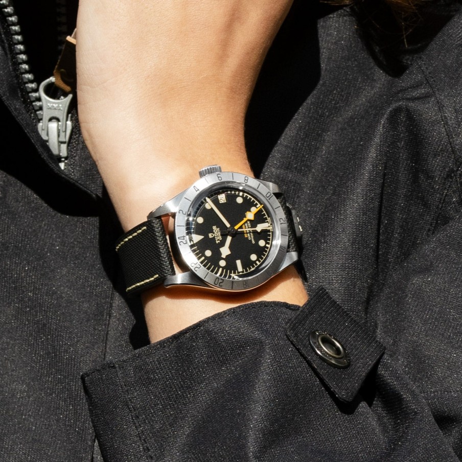 Watches TUDOR | Tudor Black Bay Pro 39Mm Steel Case, Hybrid Rubber And Leather Bracele