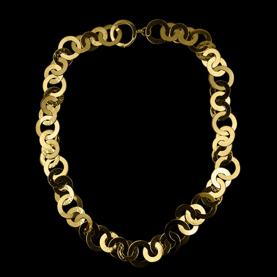 Estate PAGE Estate | Estate 14K Yellow Gold Lifesaver Link Necklace