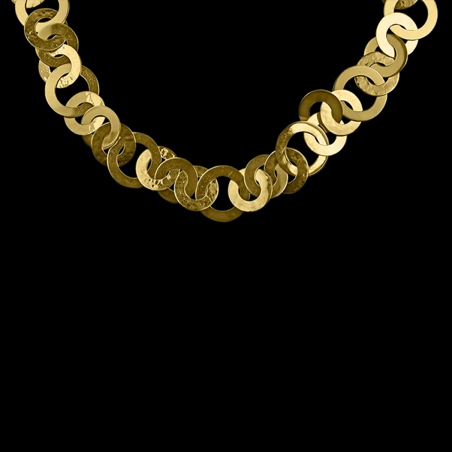 Estate PAGE Estate | Estate 14K Yellow Gold Lifesaver Link Necklace