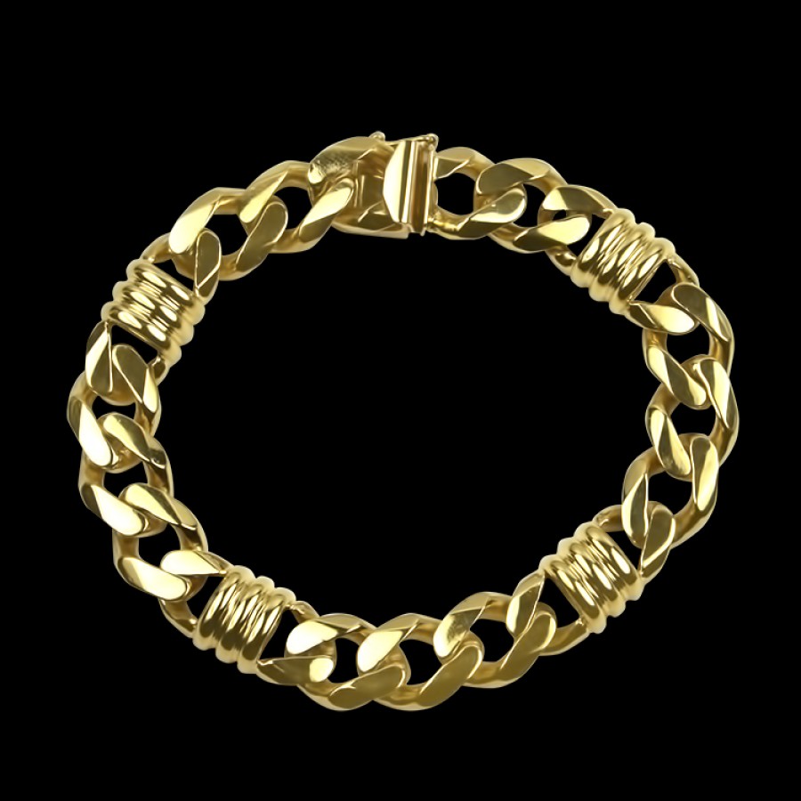 Estate PAGE Estate | Estate 14K Yellow Gold Curb Link Bracelet