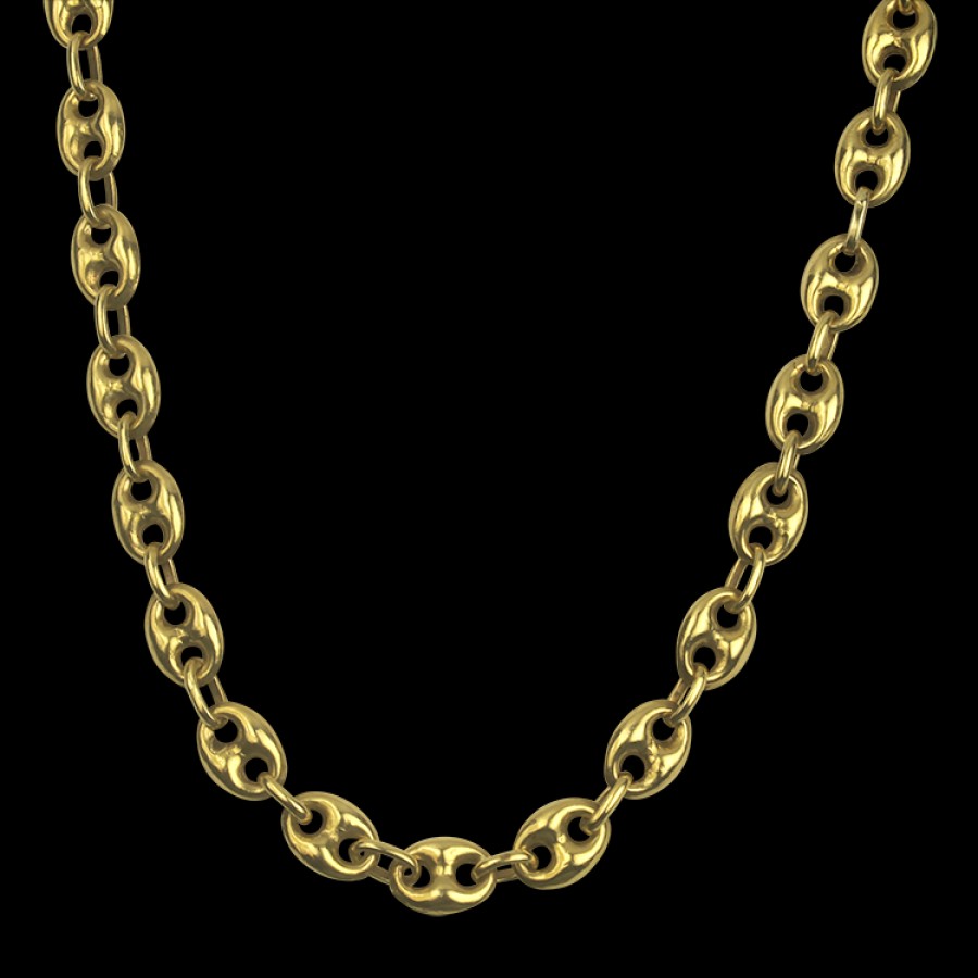 Estate PAGE Estate | Estate 18K Yellow Gold Puffy Gucci Link Necklace