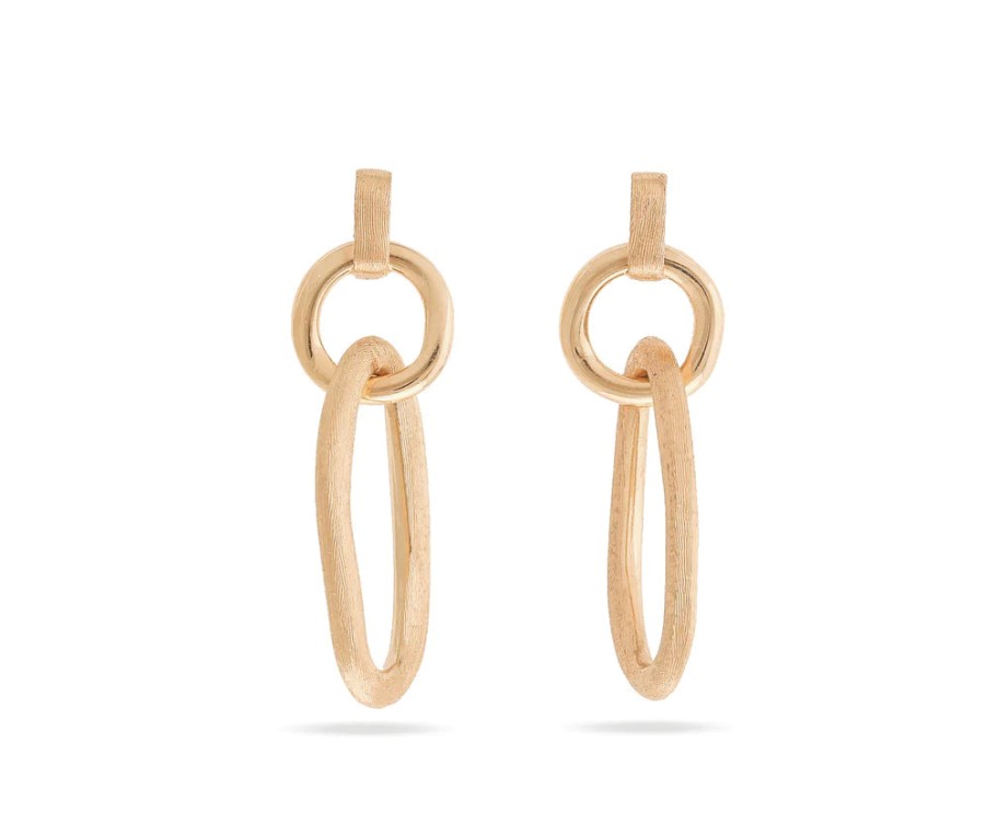 Jewelry Marco Bicego Dangle & Drop Earrings | Marco Bicego Jaipur Link Collection 18K Yellow Gold Double Drop Earrin