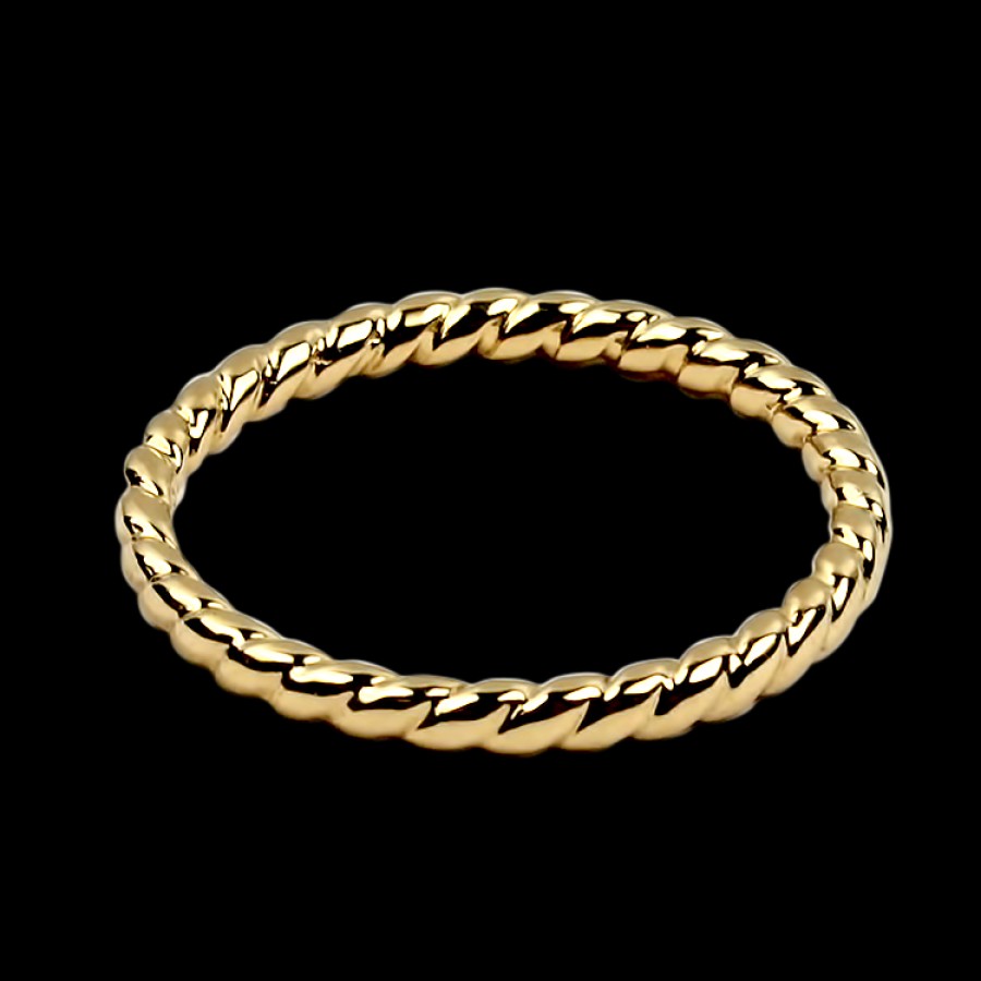 Estate PAGE Estate | Estate 14K Yellow Gold Twisted Rope Band