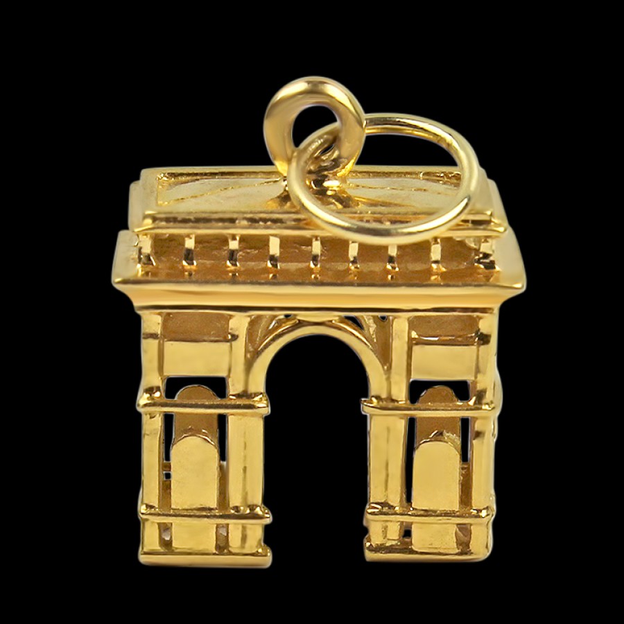 Estate PAGE Estate | Estate 18K Yellow Gold Archway Charm