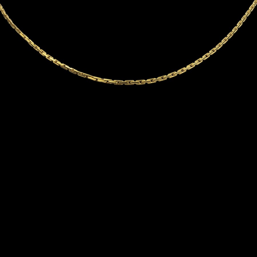 Estate PAGE Estate | Estate 18K Yellow Gold Rectangular Link 24" Chain