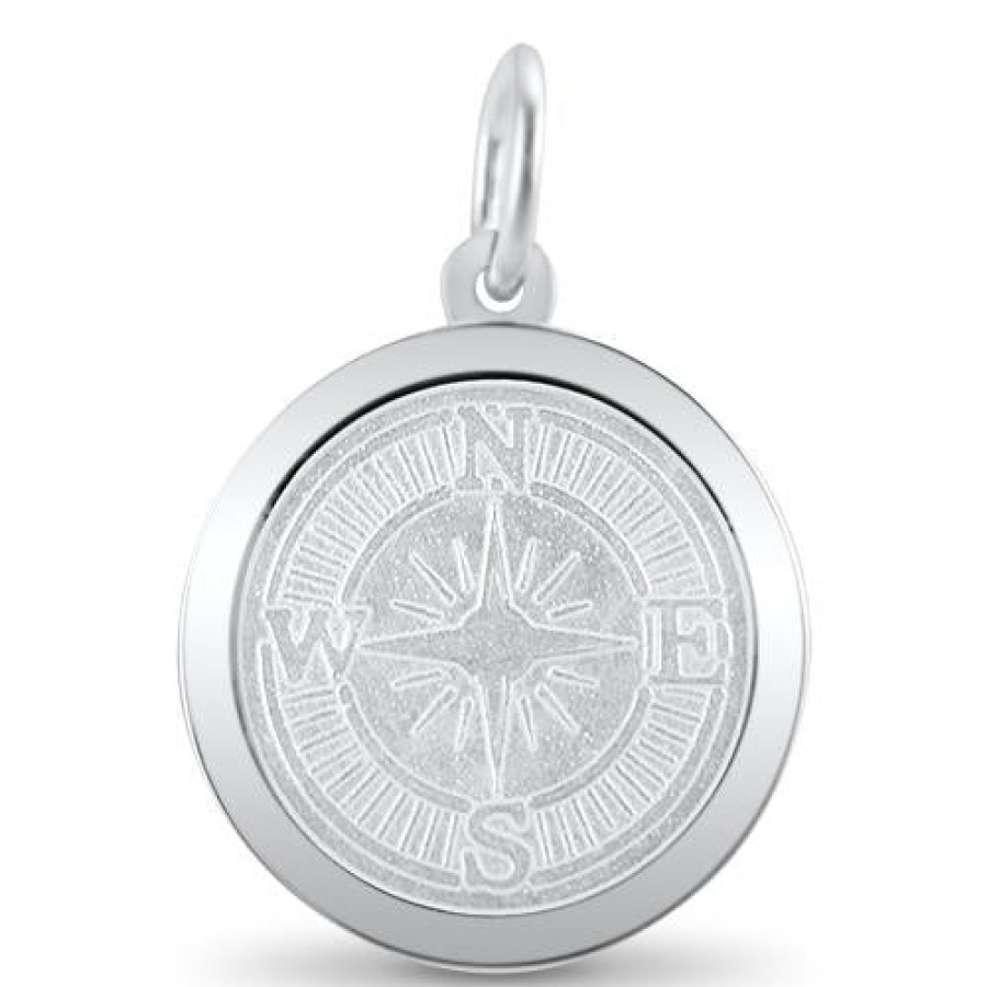 Jewelry LOLA Pendants | Lola Compass Rose Pendant - Alpine White