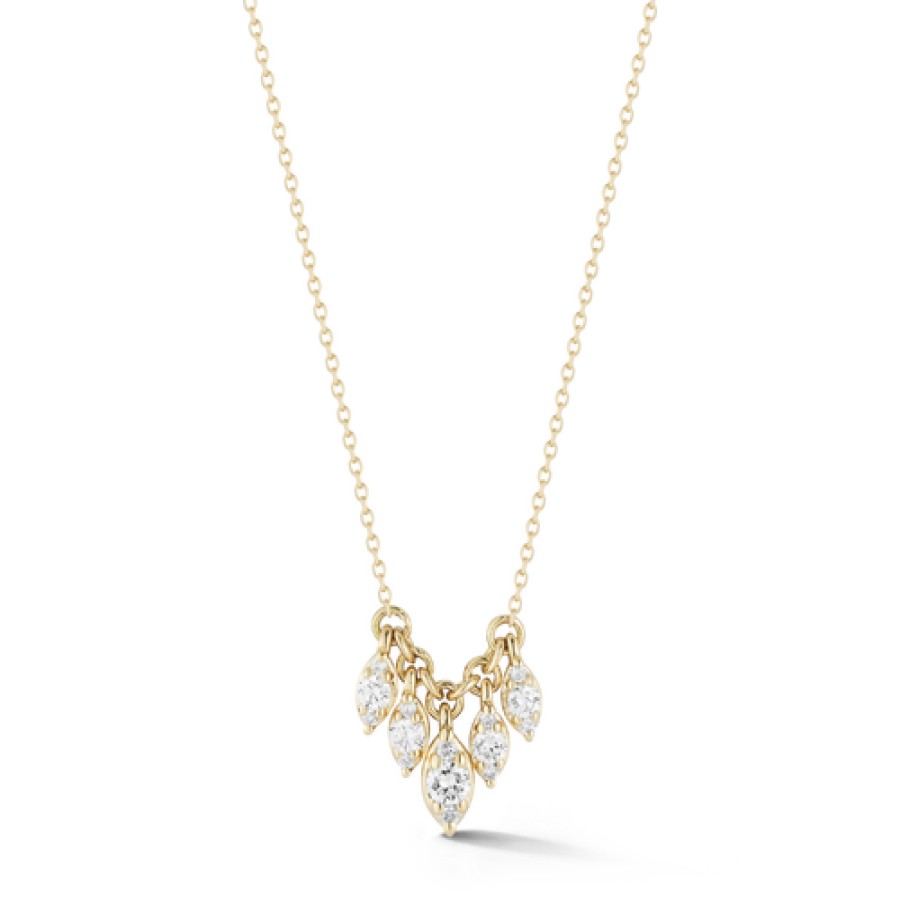 Jewelry Dana Rebecca Designs Diamond Necklaces & Pendants | Dana Rebecca Designs Sophia Ryan Marquise Cluster Diamond Station Neck