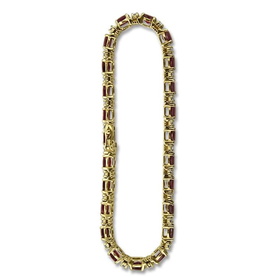 Estate PAGE Estate | Estate Ruby & Diamond Line Bracelet