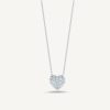 Jewelry Roberto Coin Diamond Necklaces & Pendants | Roberto Coin Tiny Treasures 18K White Gold Diamond Heart Necklace