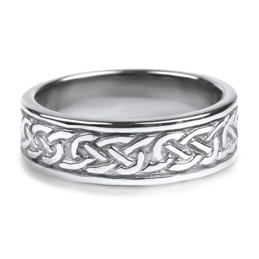 Estate PAGE Estate | Estate 14K White Gold Celtic Inspired Band