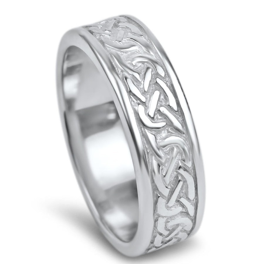 Estate PAGE Estate | Estate 14K White Gold Celtic Inspired Band