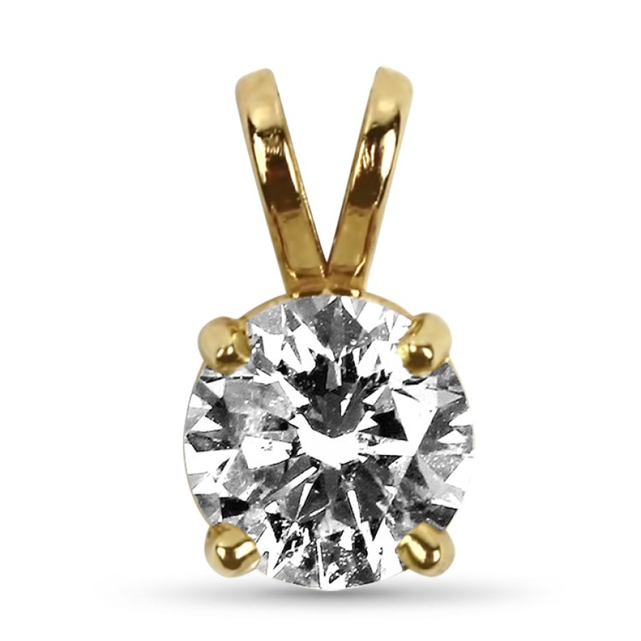 Estate PAGE Estate | Estate 14K Yellow Gold 1.03Cts. Diamond Solitaire Pendant