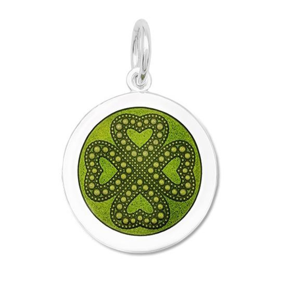 Jewelry LOLA Pendants | Lola Four Leaf Clover Pendant - Green Leaf