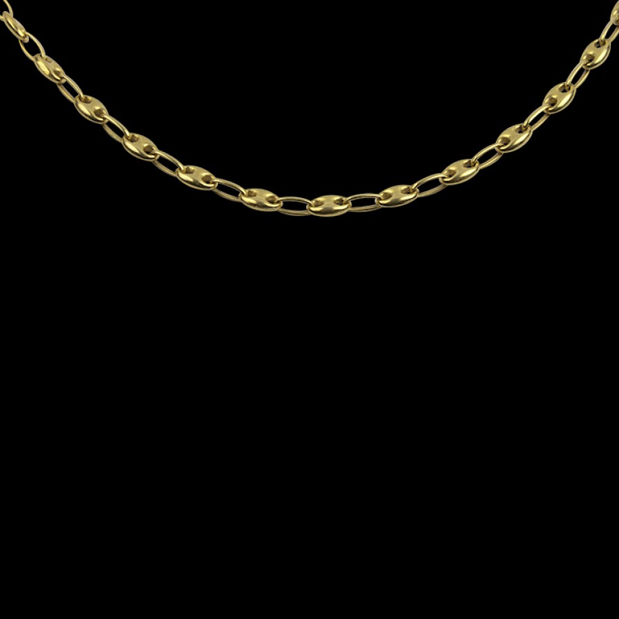 Estate PAGE Estate | Estate 18K Yellow Gold Puffy Gucci Link Neck Chain 20"