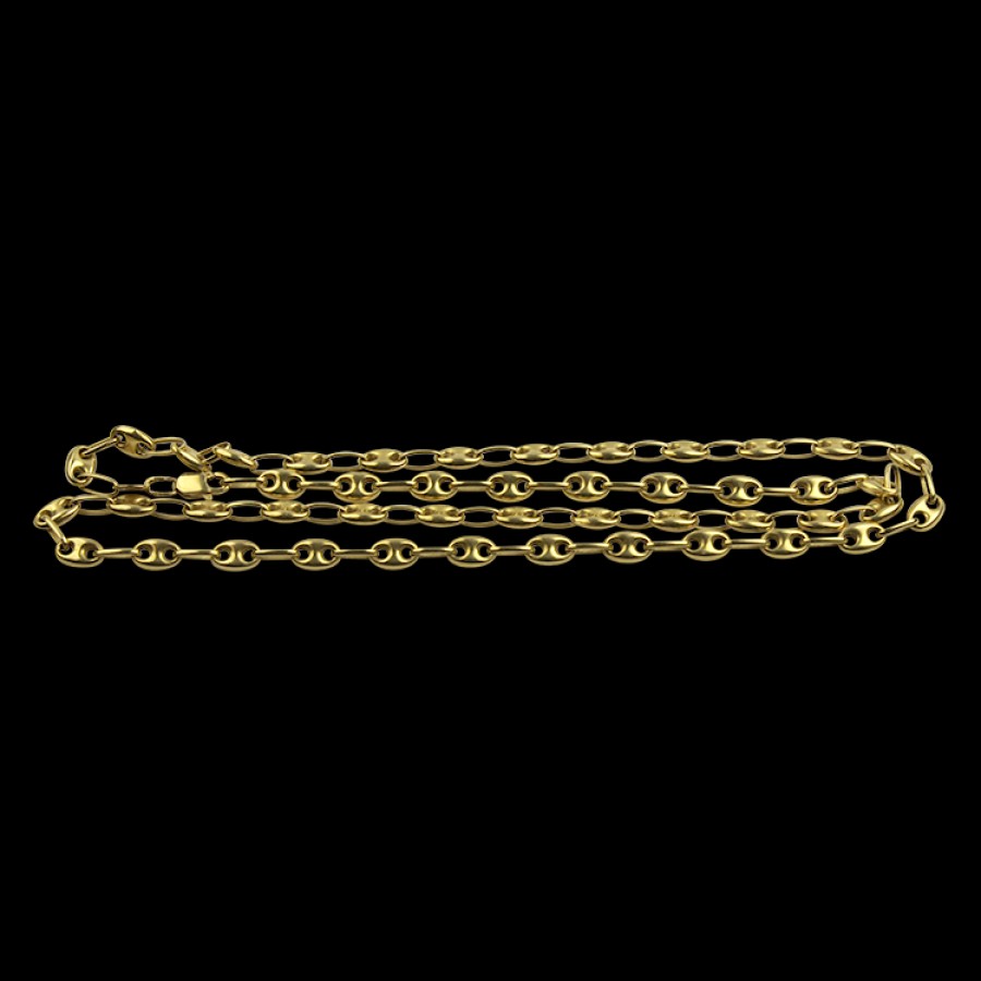 Estate PAGE Estate | Estate 18K Yellow Gold Puffy Gucci Link Neck Chain 20"