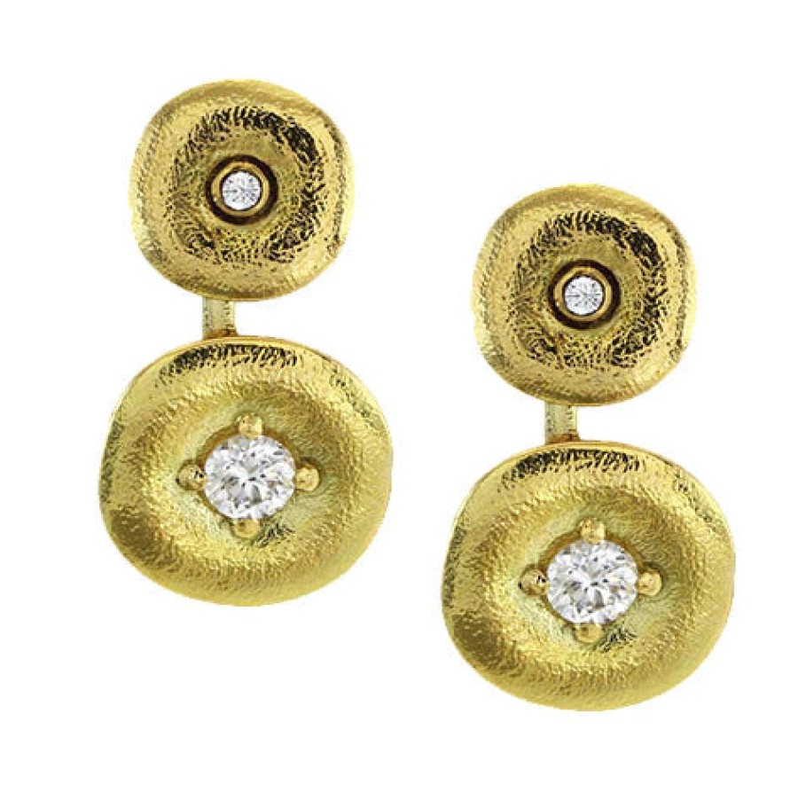 Jewelry Alex Sepkus Diamond Earrings | Alex Sepkus 18K Yellow Gold Orchard Diamond Drop Earrings